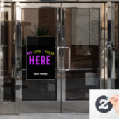 STIJLVOL MODERN  ZWART GEVERIFIEERD BRANDED RAAMSTICKER (Kantoordeur)