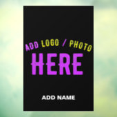 STIJLVOL MODERN  ZWART GEVERIFIEERD BRANDED RAAMSTICKER (Vel 3)