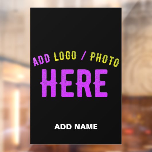 STIJLVOL MODERN  ZWART GEVERIFIEERD BRANDED RAAMSTICKER (Vel 2)