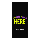 STIJLVOL MODERN ZWART GEVERIFIEERD BRANDED RECLAMEKAART (Achterkant)