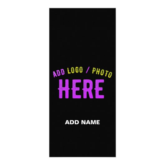 STIJLVOL MODERN ZWART GEVERIFIEERD BRANDED RECLAMEKAART (Voorkant)