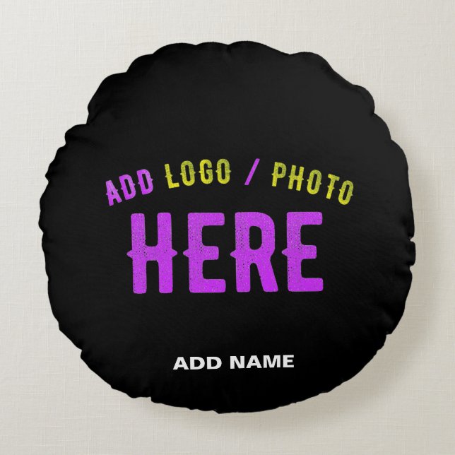 STIJLVOL MODERN  ZWART GEVERIFIEERD BRANDED ROND KUSSEN (Voorkant)