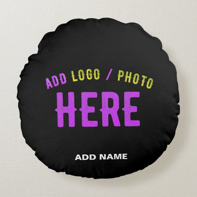 STIJLVOL MODERN  ZWART GEVERIFIEERD BRANDED ROND KUSSEN (Voorkant)