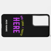 STIJLVOL MODERN  ZWART GEVERIFIEERD BRANDED SAMSUNG GALAXY HOESJE (Achterkant horizontaal)