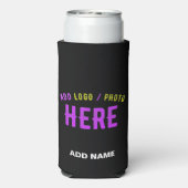 STIJLVOL MODERN ZWART GEVERIFIEERD BRANDED SELTZER BLIKJESKOELER (Seltzer Achterkant)