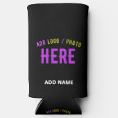 STIJLVOL MODERN ZWART GEVERIFIEERD BRANDED SELTZER BLIKJESKOELER (Voorkant)