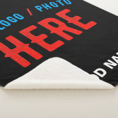 STIJLVOL MODERN  ZWART GEVERIFIEERD BRANDED SHERPA DEKEN (3/4)