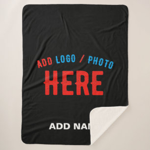 STIJLVOL MODERN ZWART GEVERIFIEERD BRANDED SHERPA DEKEN