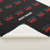 STIJLVOL MODERN  ZWART GEVERIFIEERD BRANDED SHERPA DEKEN (3/4)