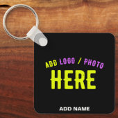 STIJLVOL MODERN  ZWART GEVERIFIEERD BRANDED SLEUTELHANGER (Voorkant)