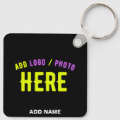 STIJLVOL MODERN  ZWART GEVERIFIEERD BRANDED SLEUTELHANGER (Achterkant)