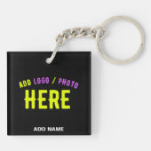 STIJLVOL MODERN ZWART GEVERIFIEERD BRANDED SLEUTELHANGER (Achterkant)