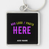 STIJLVOL MODERN  ZWART GEVERIFIEERD BRANDED SLEUTELHANGER (Voorkant)