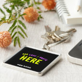 STIJLVOL MODERN ZWART GEVERIFIEERD BRANDED SLEUTELHANGER (Zijkant)