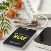 STIJLVOL MODERN  ZWART GEVERIFIEERD BRANDED SLEUTELHANGER (Voorkant Rechts)