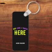 STIJLVOL MODERN ZWART GEVERIFIEERD BRANDED SLEUTELHANGER (Achterkant)