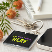 STIJLVOL MODERN  ZWART GEVERIFIEERD BRANDED SLEUTELHANGER (Voorkant Rechts)