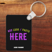 STIJLVOL MODERN ZWART GEVERIFIEERD BRANDED SLEUTELHANGER (Achterkant)