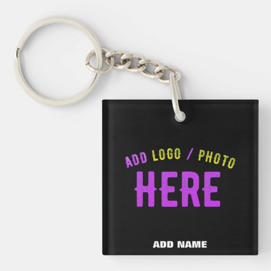 STIJLVOL MODERN ZWART GEVERIFIEERD BRANDED SLEUTELHANGER (Voorkant)