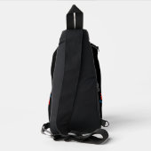 STIJLVOL MODERN  ZWART GEVERIFIEERD BRANDED SLING BAG (Achterkant)