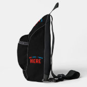 STIJLVOL MODERN  ZWART GEVERIFIEERD BRANDED SLING BAG (Rechts)