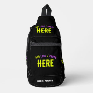 STIJLVOL MODERN ZWART GEVERIFIEERD BRANDED SLING BAG