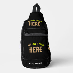 STIJLVOL MODERN ZWART GEVERIFIEERD BRANDED SLING BAG
