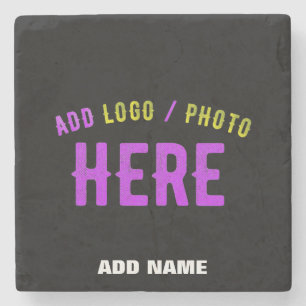 STIJLVOL MODERN  ZWART GEVERIFIEERD BRANDED STENEN ONDERZETTER