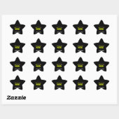STIJLVOL MODERN  ZWART GEVERIFIEERD BRANDED STER STICKER (Vel)