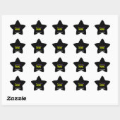 STIJLVOL MODERN  ZWART GEVERIFIEERD BRANDED STER STICKER (Vel)