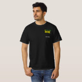 STIJLVOL MODERN  ZWART GEVERIFIEERD BRANDED T-SHIRT (Voorkant volledig)
