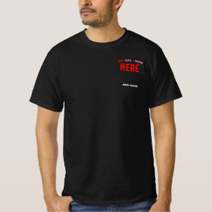 STIJLVOL MODERN ZWART GEVERIFIEERD BRANDED T-SHIRT