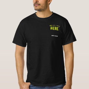 STIJLVOL MODERN ZWART GEVERIFIEERD BRANDED T-SHIRT