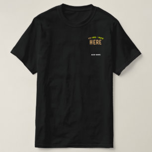 STIJLVOL MODERN ZWART GEVERIFIEERD BRANDED T-SHIRT