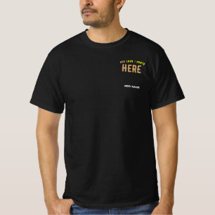 STIJLVOL MODERN  ZWART GEVERIFIEERD BRANDED T-SHIRT