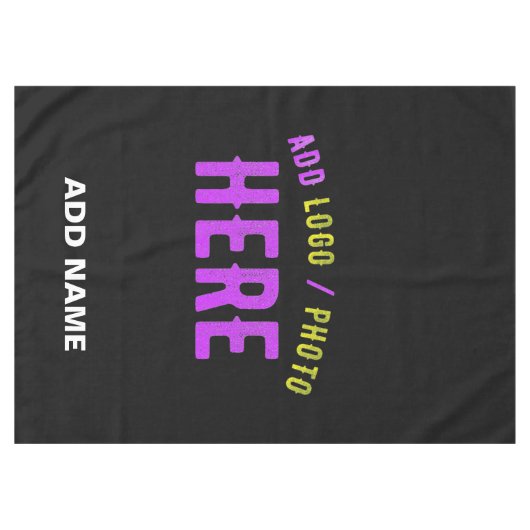 STIJLVOL MODERN ZWART GEVERIFIEERD BRANDED TAFELKLEED (Voorkant (Horizontaal))