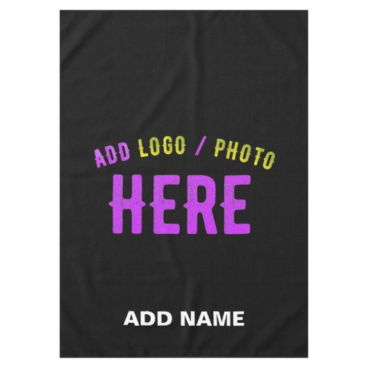 STIJLVOL MODERN ZWART GEVERIFIEERD BRANDED TAFELKLEED (Voorkant)