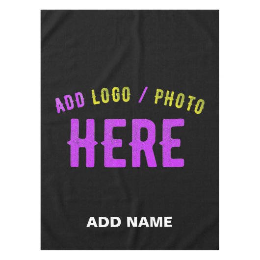 STIJLVOL MODERN  ZWART GEVERIFIEERD BRANDED TAFELKLEED (Voorkant)