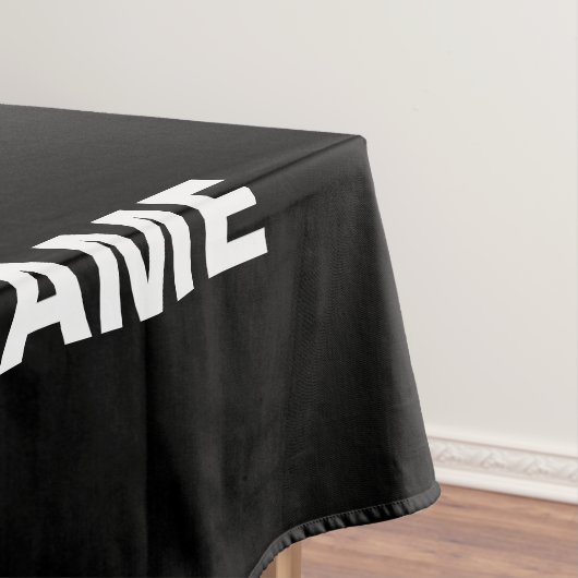 STIJLVOL MODERN  ZWART GEVERIFIEERD BRANDED TAFELKLEED (Voorbeeld)