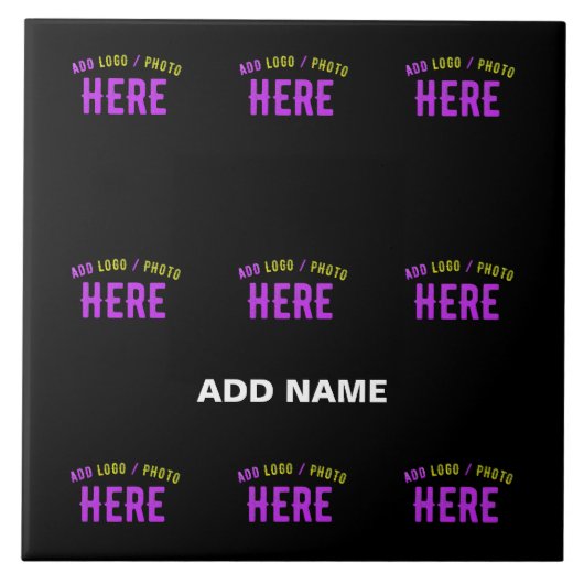 STIJLVOL MODERN ZWART GEVERIFIEERD BRANDED TEGELTJE (Voorkant)