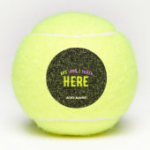 STIJLVOL MODERN  ZWART GEVERIFIEERD BRANDED TENNISBALLEN (Voorkant)