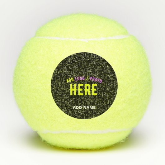 STIJLVOL MODERN  ZWART GEVERIFIEERD BRANDED TENNISBALLEN (Voorkant)