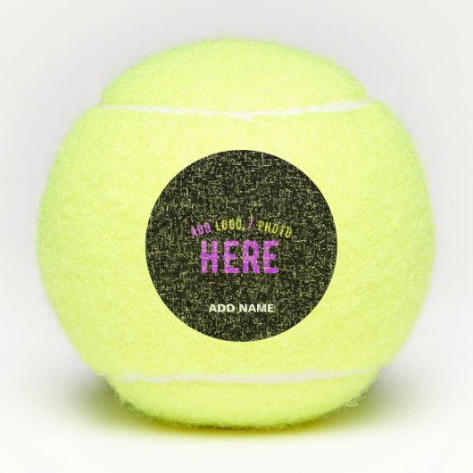 STIJLVOL MODERN  ZWART GEVERIFIEERD BRANDED TENNISBALLEN (Voorkant)