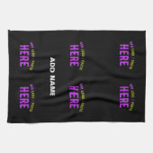 STIJLVOL MODERN  ZWART GEVERIFIEERD BRANDED THEEDOEK (Horizontaal)