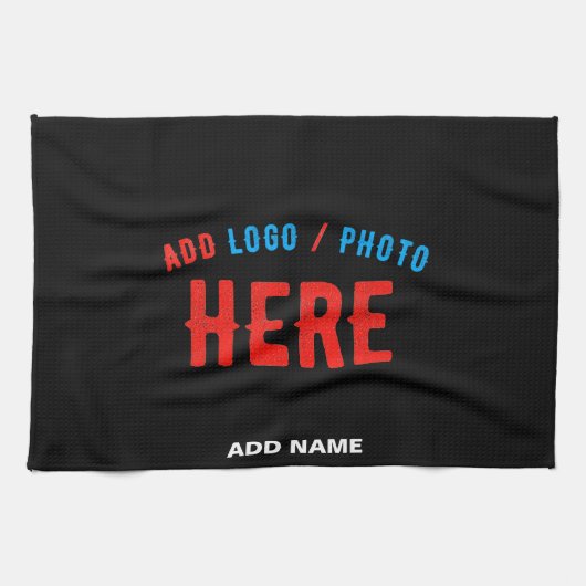 STIJLVOL MODERN  ZWART GEVERIFIEERD BRANDED THEEDOEK (Horizontaal)