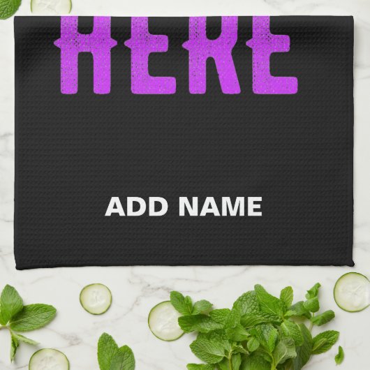 STIJLVOL MODERN  ZWART GEVERIFIEERD BRANDED THEEDOEK (Gevouwen)