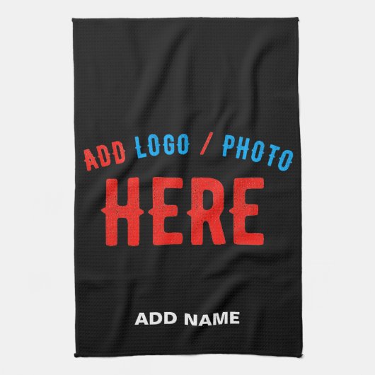 STIJLVOL MODERN  ZWART GEVERIFIEERD BRANDED THEEDOEK (Verticaal)