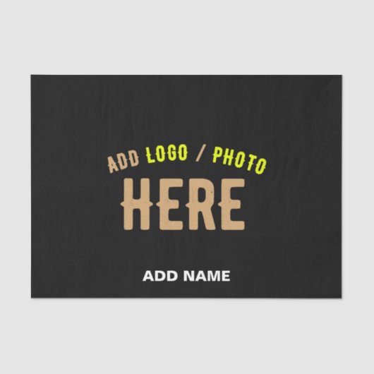 STIJLVOL MODERN  ZWART GEVERIFIEERD BRANDED TISSUEPAPIER (Voorkant)