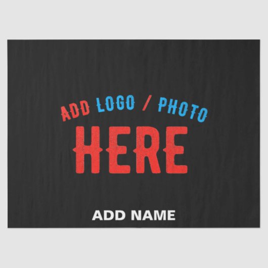 STIJLVOL MODERN  ZWART GEVERIFIEERD BRANDED TISSUEPAPIER (Voorkant)