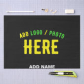 STIJLVOL MODERN  ZWART GEVERIFIEERD BRANDED TISSUEPAPIER (Craft)